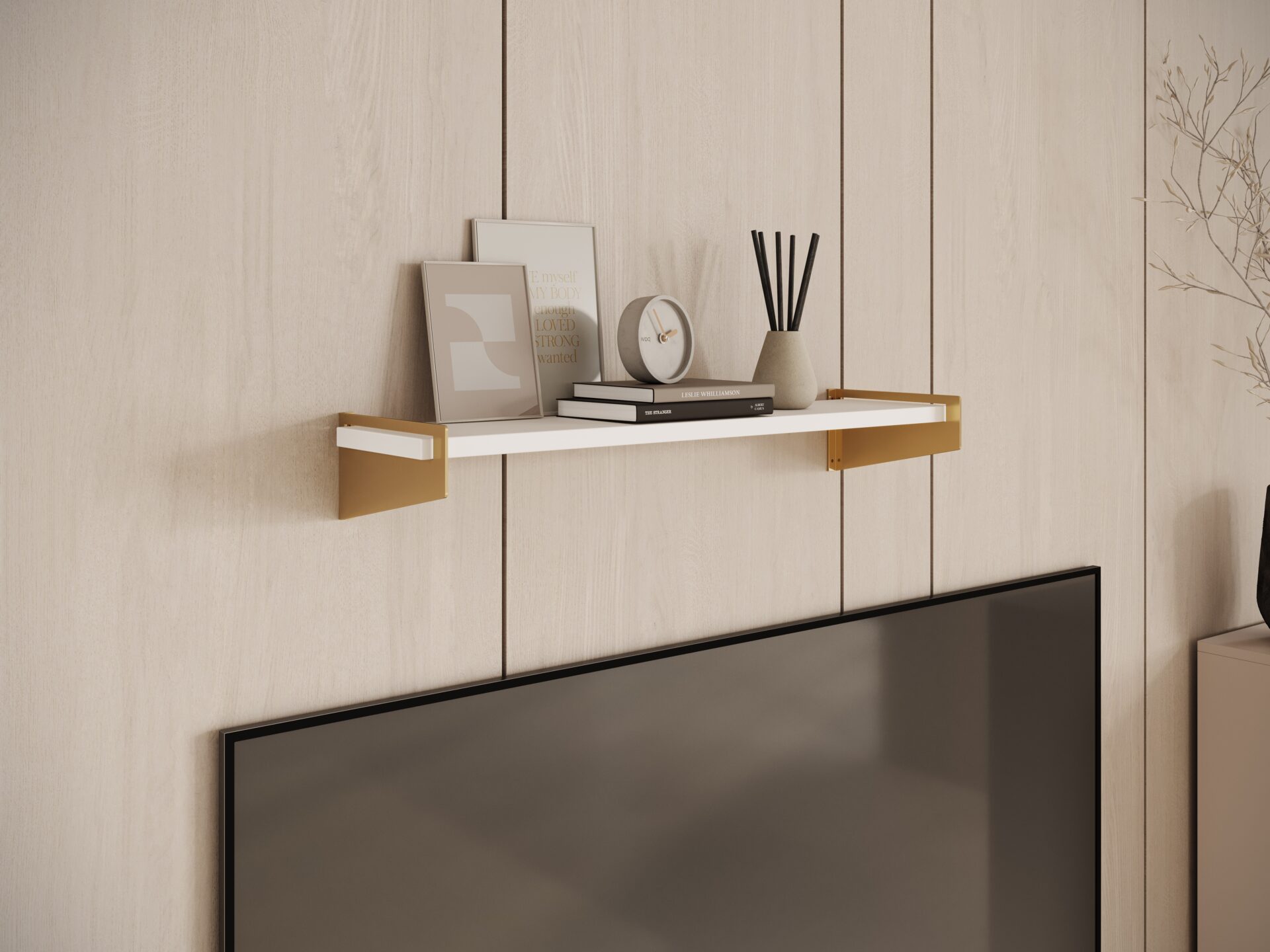 Ivi Gold/Matte White ADRK plaukts — изображение 3