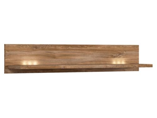 GENT grāmatu plaukts 139 cm, ozolkoka krāsā, Stirling krāsā
