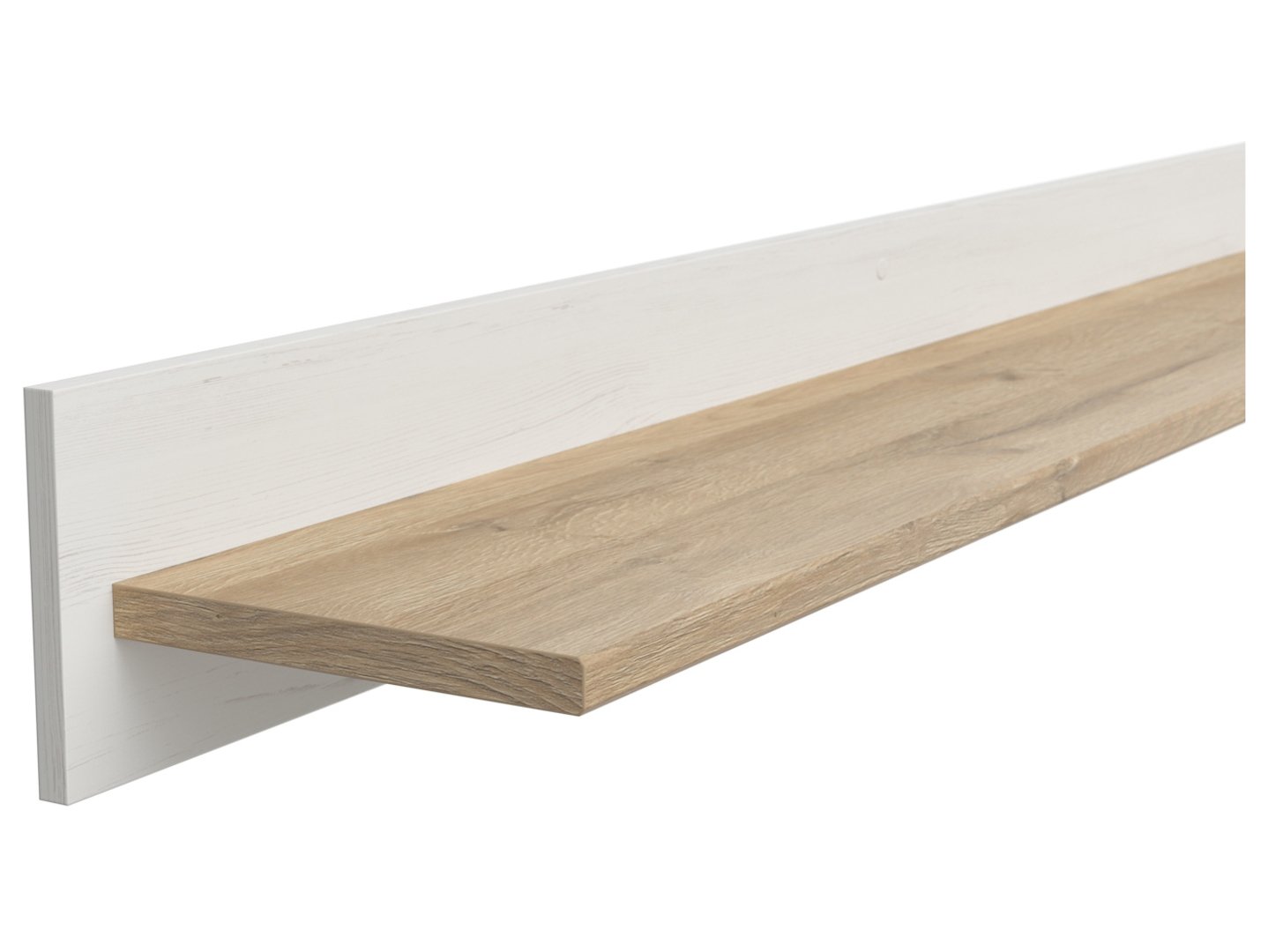 LOKSA piekarināms plaukts 143 cm andersen priede baltā krāsā — изображение 3