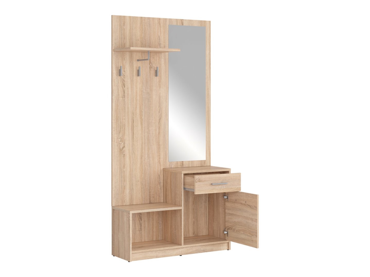 NEPO PLUS Priekšnams 90 cm, Sonoma ozols — 3 attēls