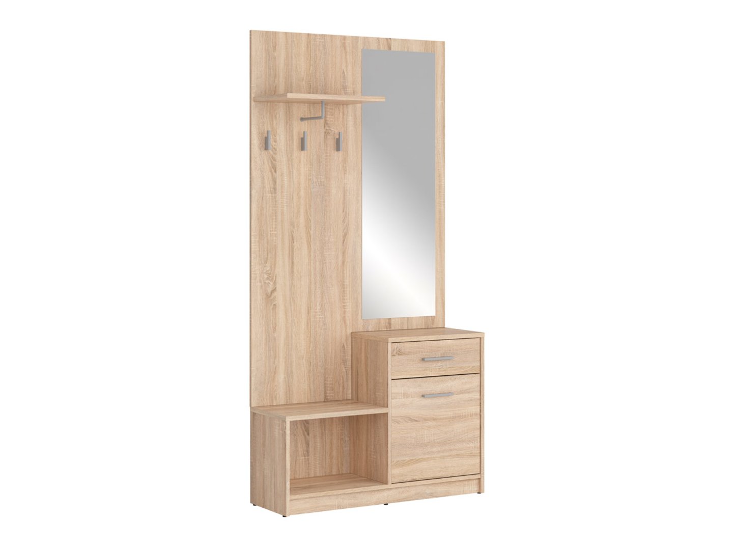 NEPO PLUS Priekšnams 90 cm, Sonoma ozols