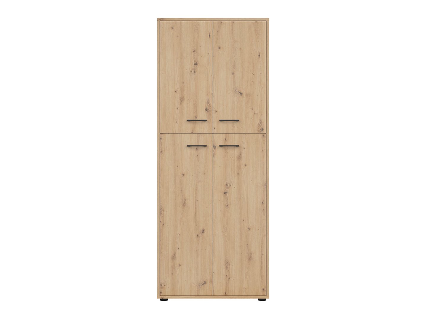 SPACE OFFICE grāmatu plaukts ar 4 durvīm, 80 cm, mākslīgā ozola krāsā
