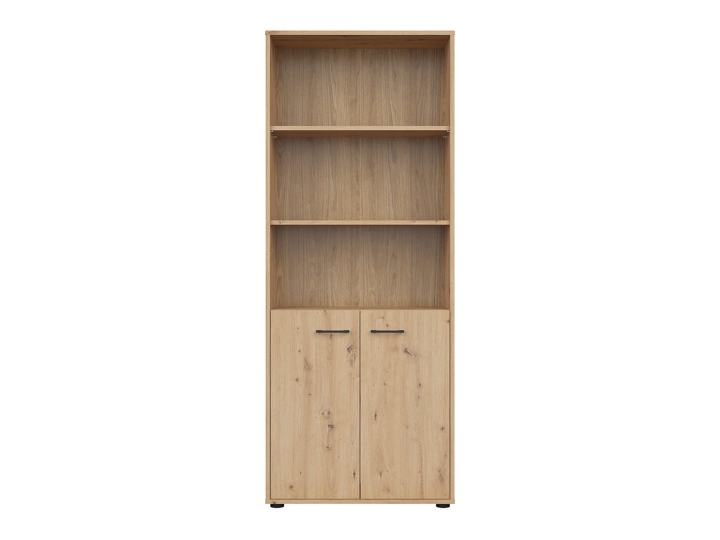 SPACE OFFICE zems divdurvju grāmatu plaukts, 80 cm, ozolkoka krāsā