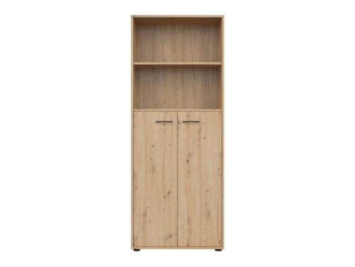 SPACE OFFICE zems divdurvju grāmatu plaukts, 80 cm, ozolkoka krāsā