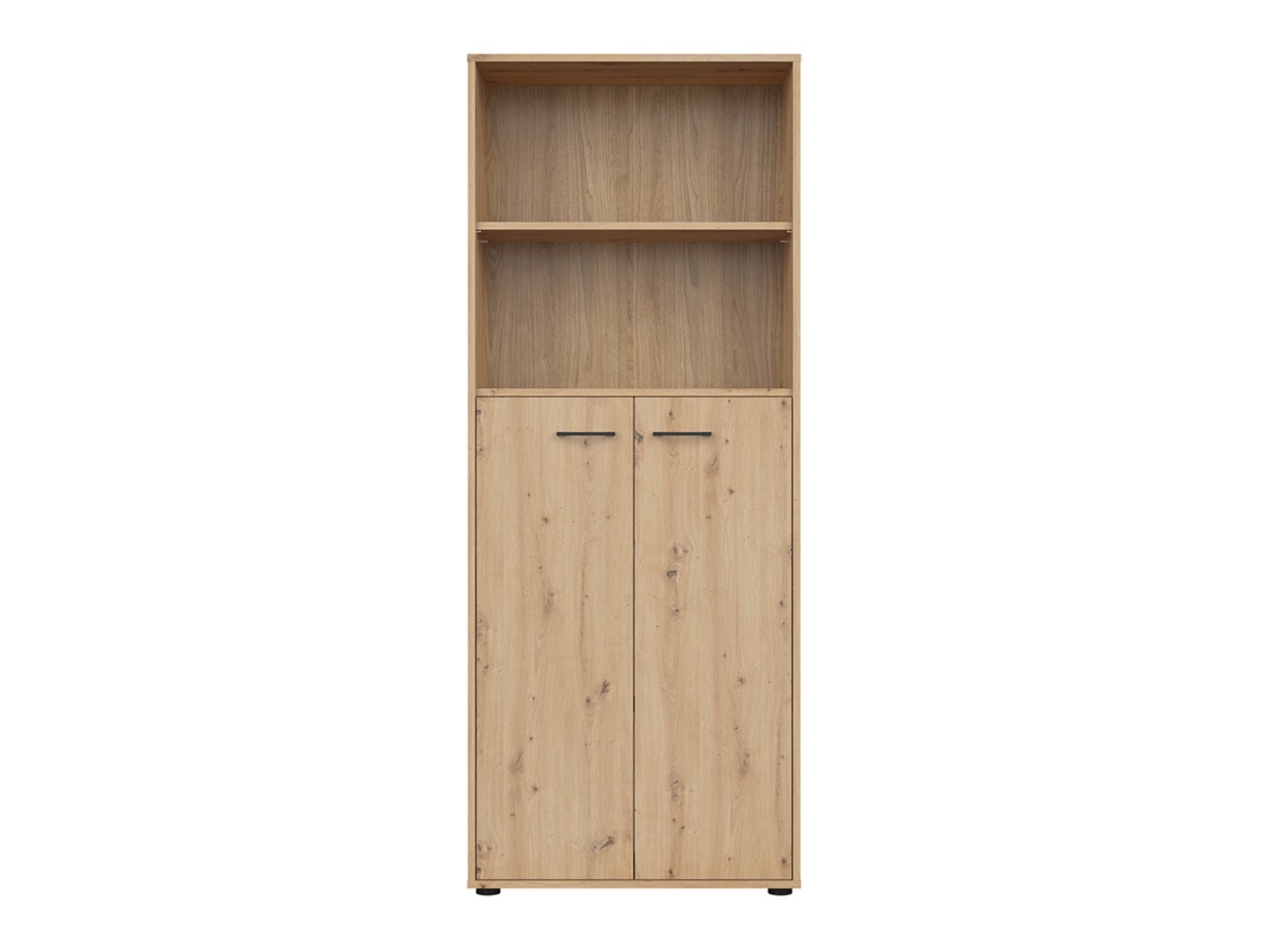 SPACE OFFICE zems divdurvju grāmatu plaukts, 80 cm, ozolkoka krāsā
