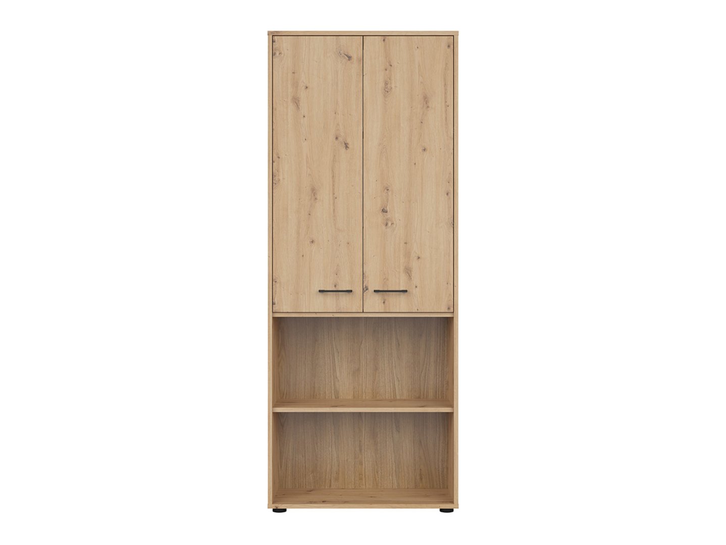 SPACE OFFICE zems divdurvju grāmatu plaukts, 80 cm, ozolkoka krāsā — изображение 2