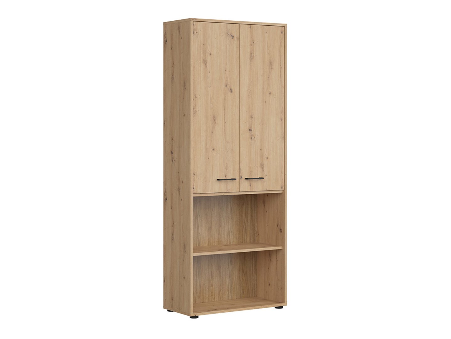 SPACE OFFICE zems divdurvju grāmatu plaukts, 80 cm, ozolkoka krāsā — изображение 6