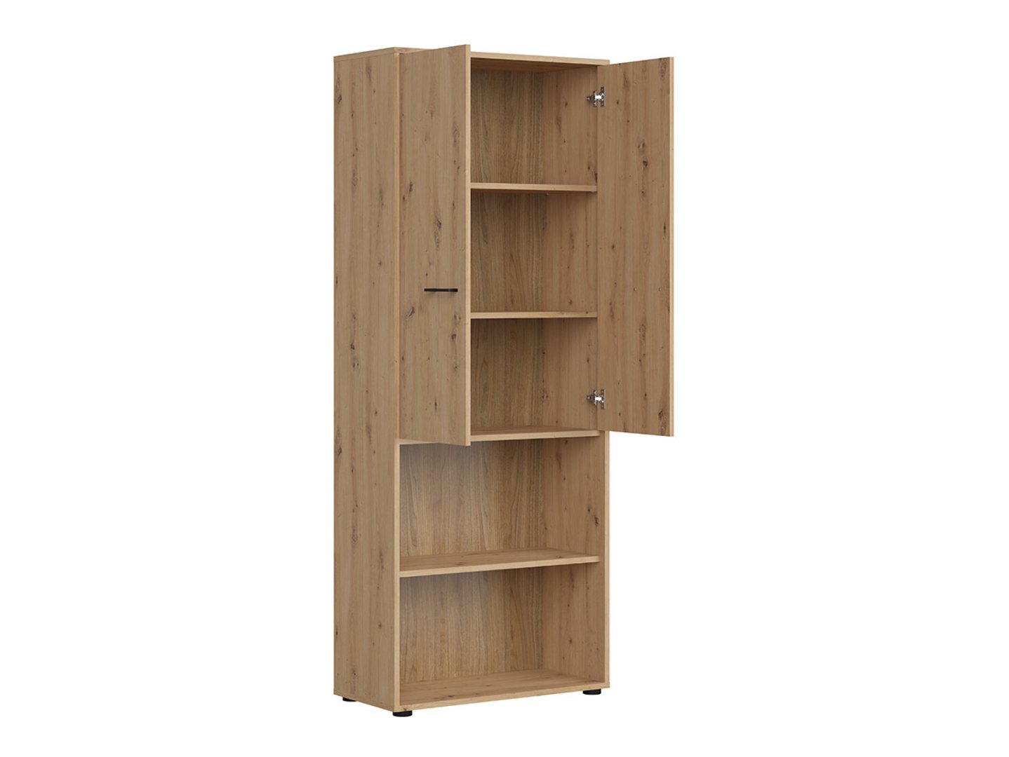 SPACE OFFICE zems divdurvju grāmatu plaukts, 80 cm, ozolkoka krāsā — изображение 7