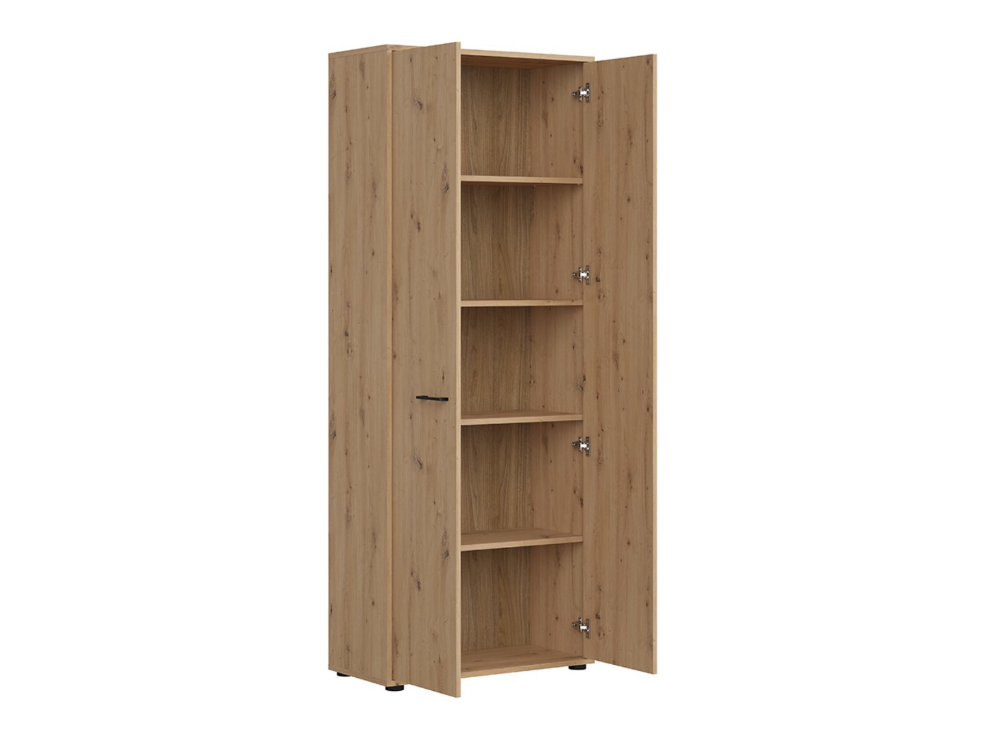 SPACE OFFICE zems divdurvju grāmatu plaukts, 80 cm, ozolkoka krāsā — изображение 2