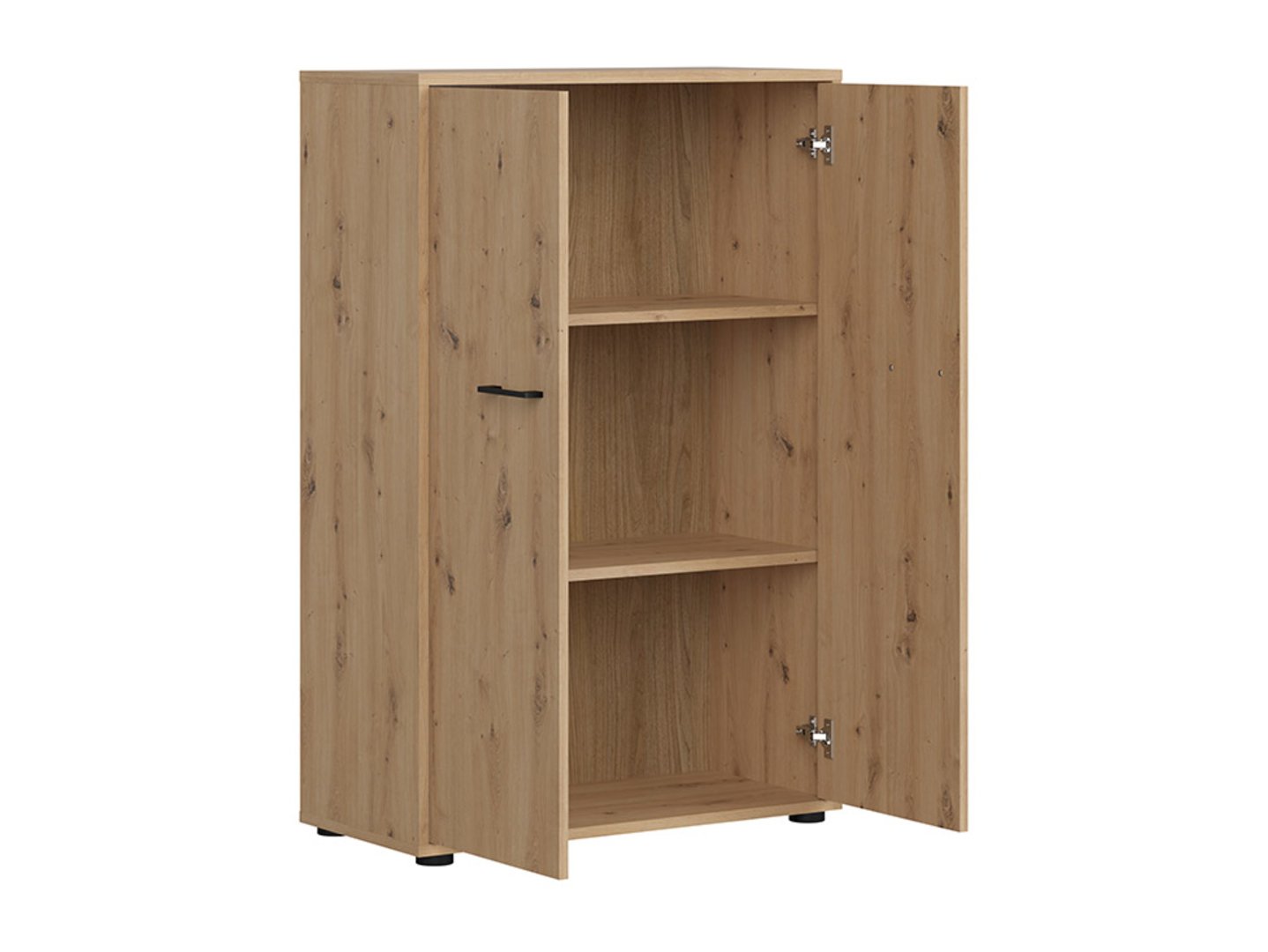 SPACE OFFICE zems divdurvju grāmatu plaukts, 80 cm, ozolkoka krāsā — изображение 2