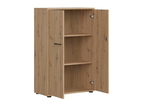 Zems, divdurvju, slēgts plaukts SPACE OFFICE 80 cm, ozols, mākslīgs