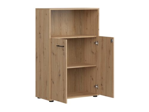Zems, divdurvju, slēgts plaukts SPACE OFFICE 80 cm, ozols, mākslīgs