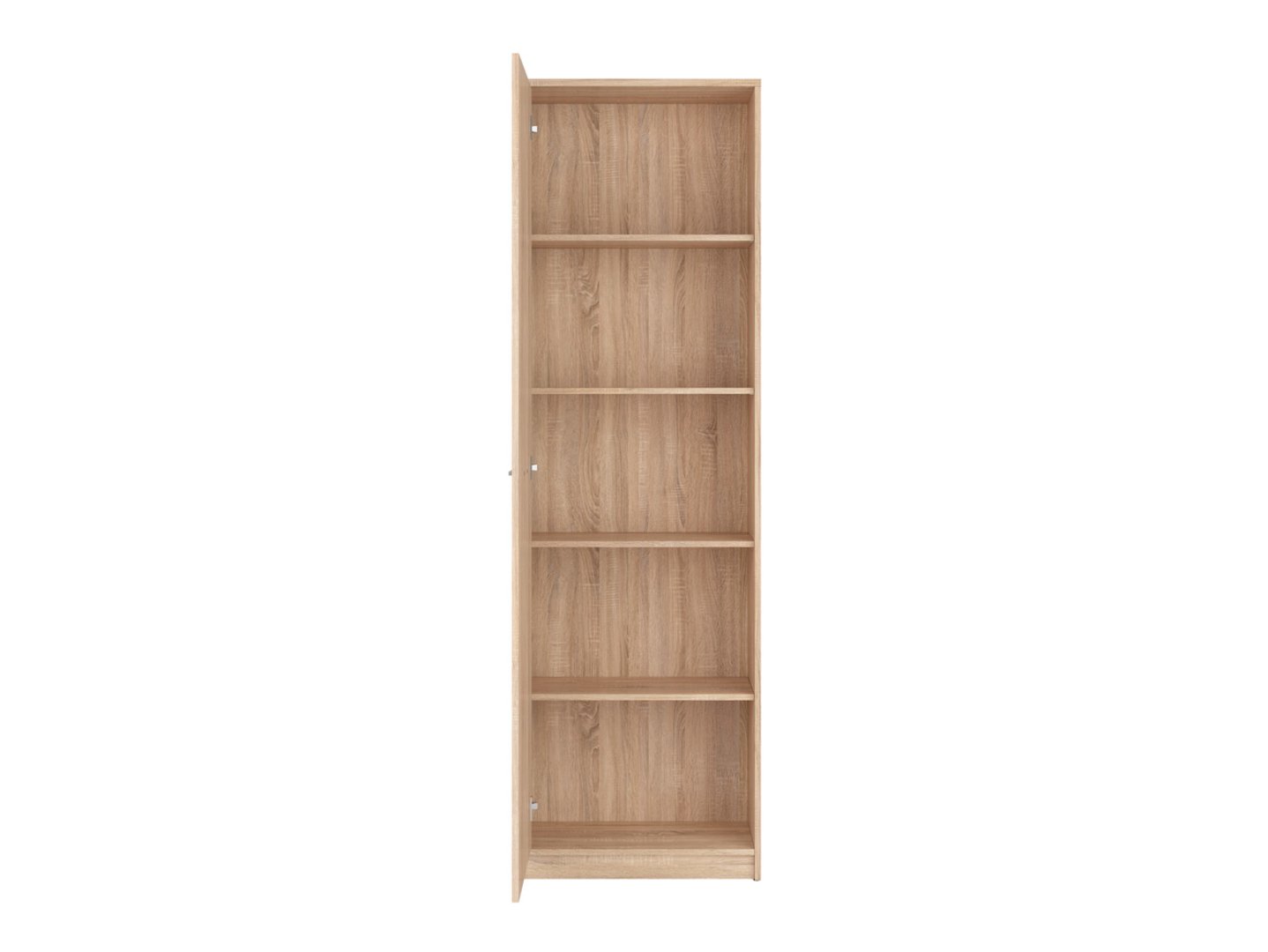 NEPO PLUS grāmatu plaukts ar vienviru durvīm, 60 cm, Sonoma ozols — 3 attēls