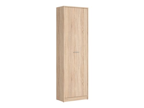 NEPO PLUS grāmatu plaukts ar vienviru durvīm, 60 cm, Sonoma ozols