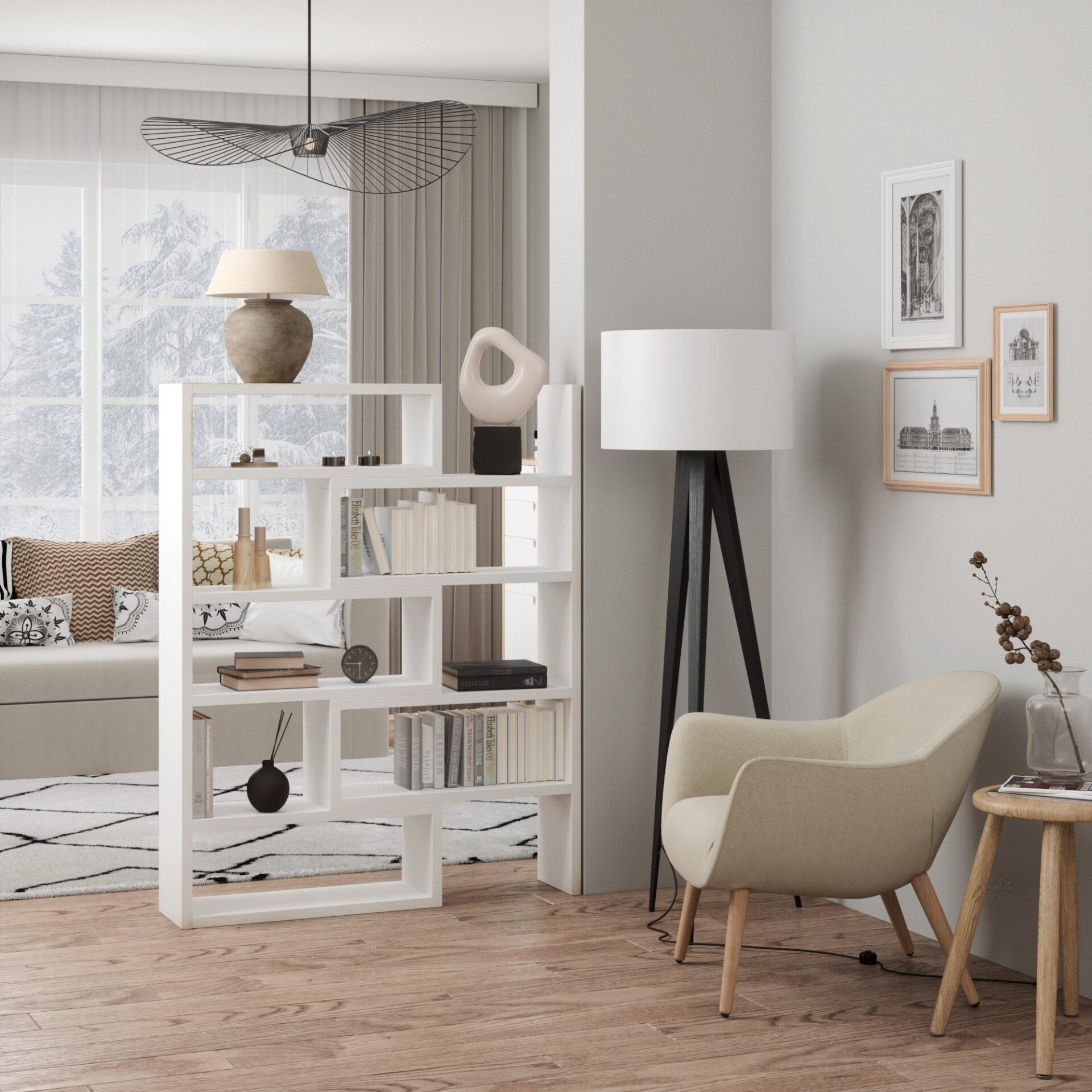 KARDAL balts ADRK grāmatu plaukts — 2 attēls