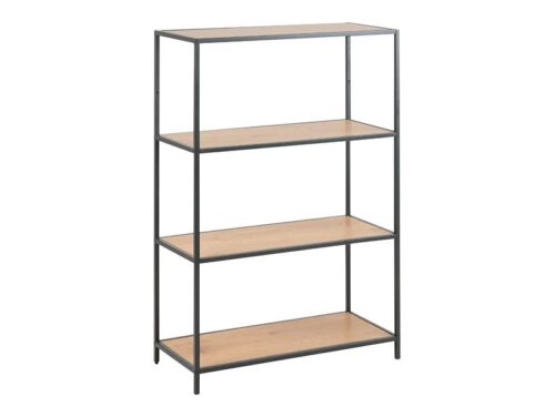 Seaford zems metāla plaukts 77×114 cm ar 3 plauktiem, meža ozola krāsā