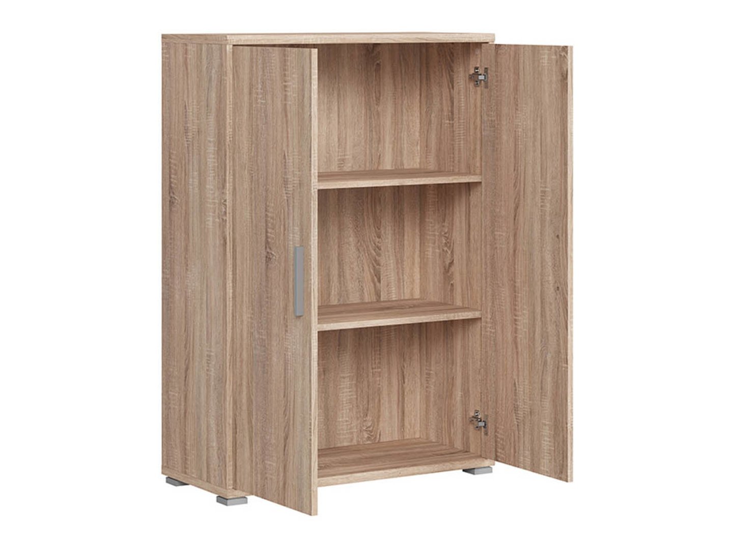 BRW OFFICE zems slēgts grāmatu plaukts, 80 cm, Sonoma ozols — 3 attēls