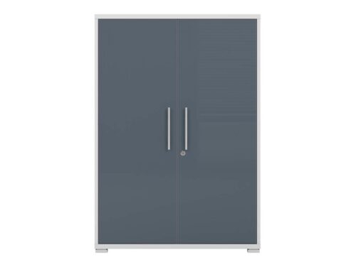 OFFICE LUX zems slēgts plaukts, 80 cm, gaiši pelēks