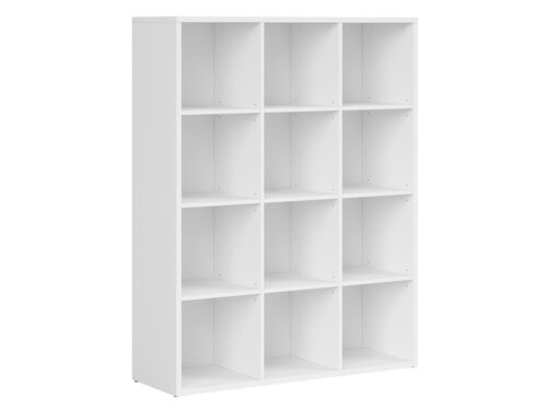 NEPO PLUS atvērts plaukts, 114 cm, balts
