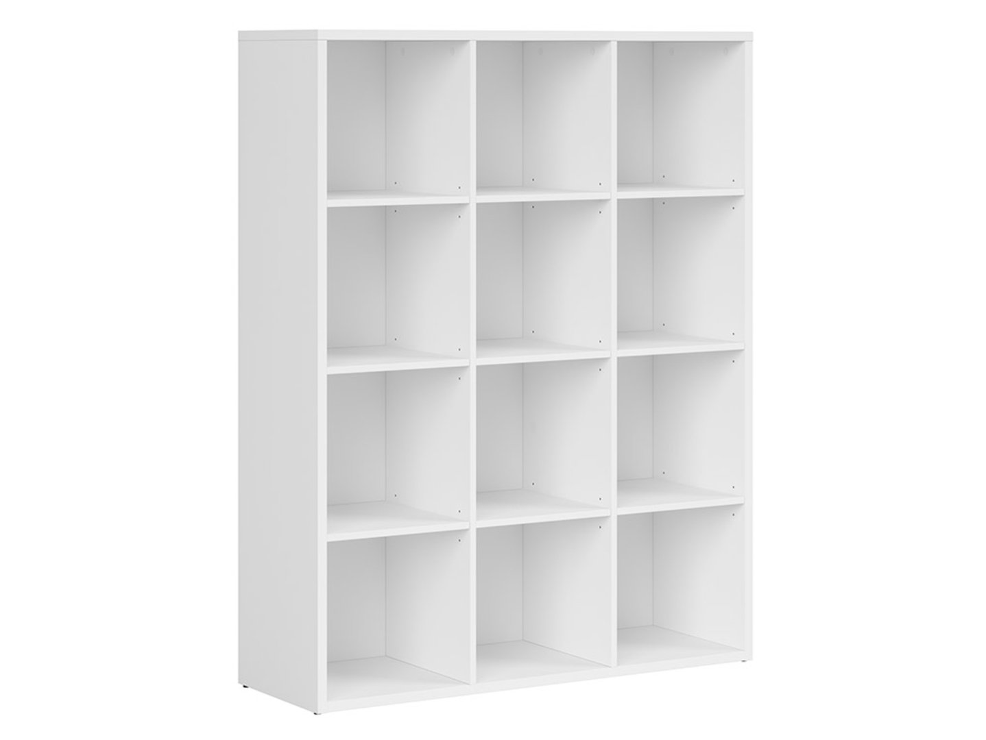 NEPO PLUS atvērts plaukts, 114 cm, balts