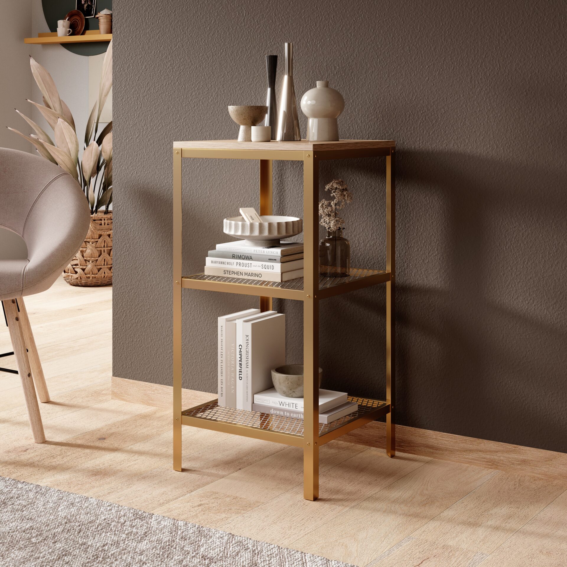 Rolin Gold/Artisan ADRK grāmatu skapis — 2 attēls