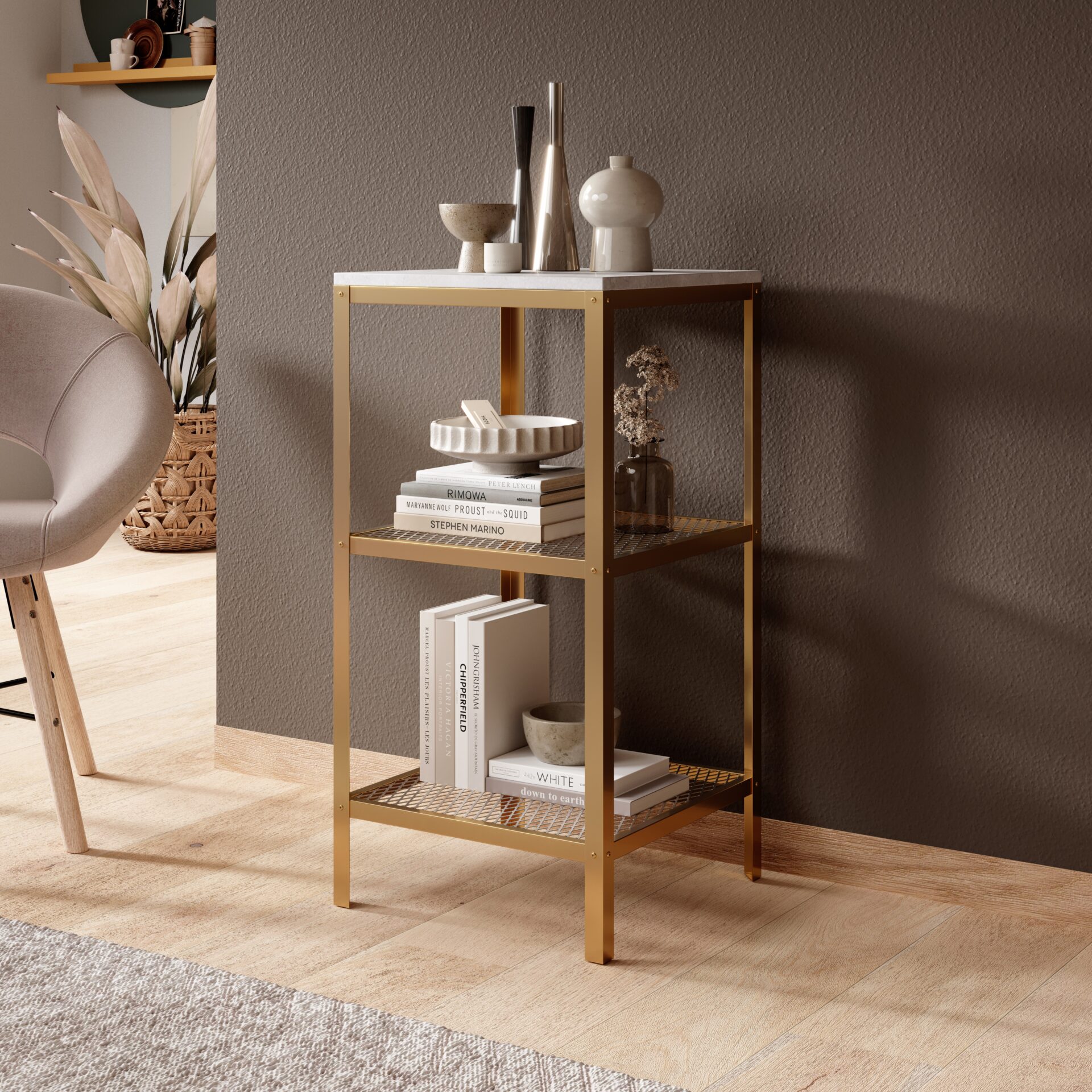 Rolin Gold/Concrete ADRK plaukts — 2 attēls