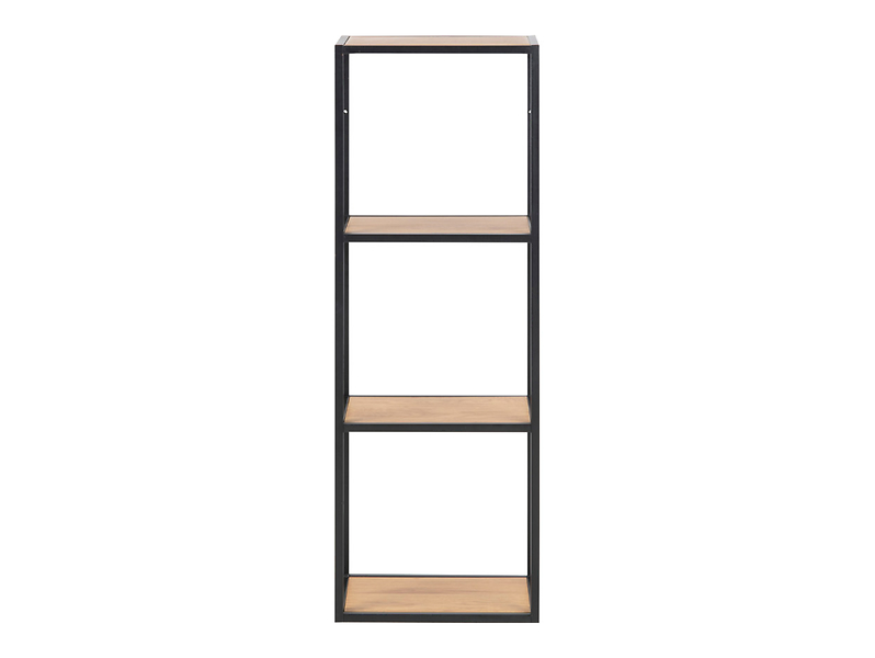 Seaford metāla piekaramais plaukts 24x108 cm ar 3 plauktiem, meža ozola krāsā — изображение 4