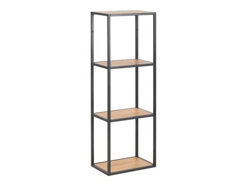 Seaford metāla piekaramais plaukts 24×108 cm ar 3 plauktiem, meža ozola krāsā