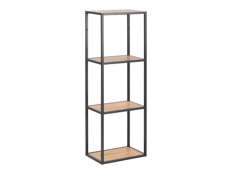 Seaford metāla piekaramais plaukts 24x108 cm ar 3 plauktiem, meža ozola krāsā