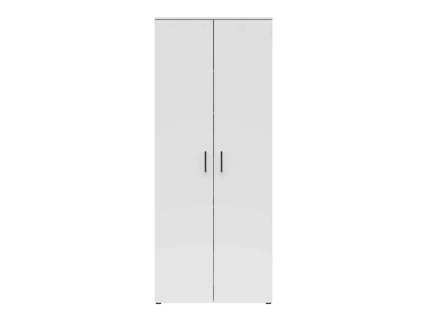 MultiDo slēgts divu durvju grāmatu plaukts, 80 cm, balts — 7 attēls