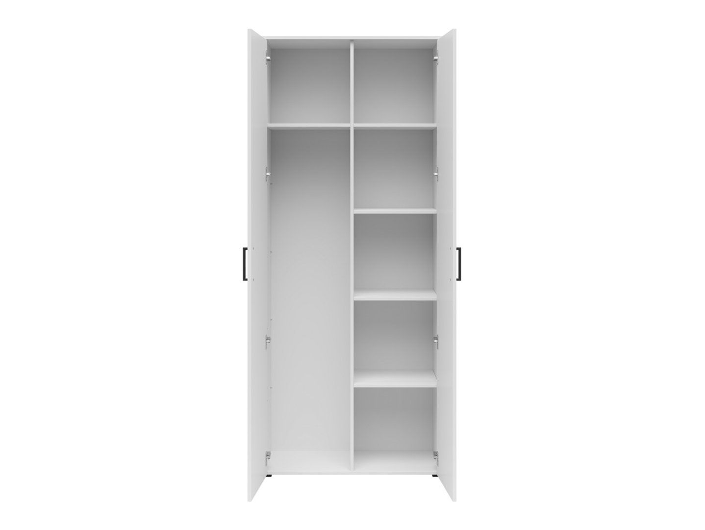 MultiDo slēgts divu durvju grāmatu plaukts, 80 cm, balts — 6 attēls