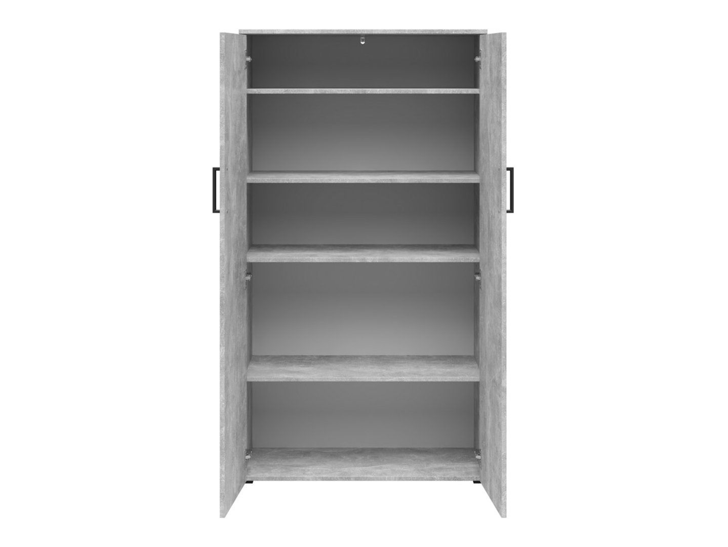Slēgts divdurvju MultiDo grāmatu plaukts, 80 cm, gaiša krāsa, atelier — 2 attēls