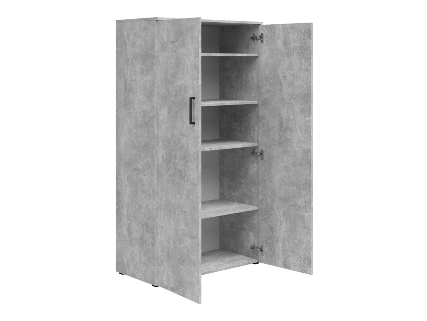 Slēgts divdurvju MultiDo grāmatu plaukts, 80 cm, gaiša krāsa, atelier — 3 attēls