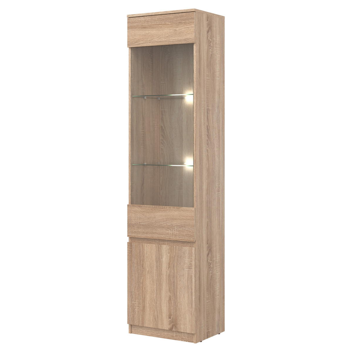 REMI RM07 vitrīna L/R SONOMA ozolkoka krāsā — изображение 3