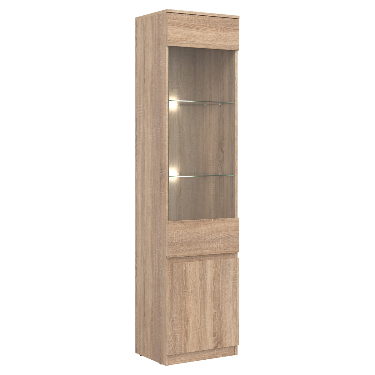 REMI RM07 vitrīna L/R SONOMA ozolkoka krāsā — изображение 5