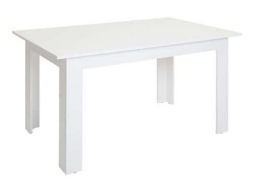 Taisnstūra virtuves galds STO 138 cm, alpu balts