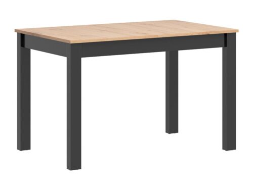RAMEN PLUS MINI izvelkams galds, 100–140 cm, mākslīgais ozols/melns