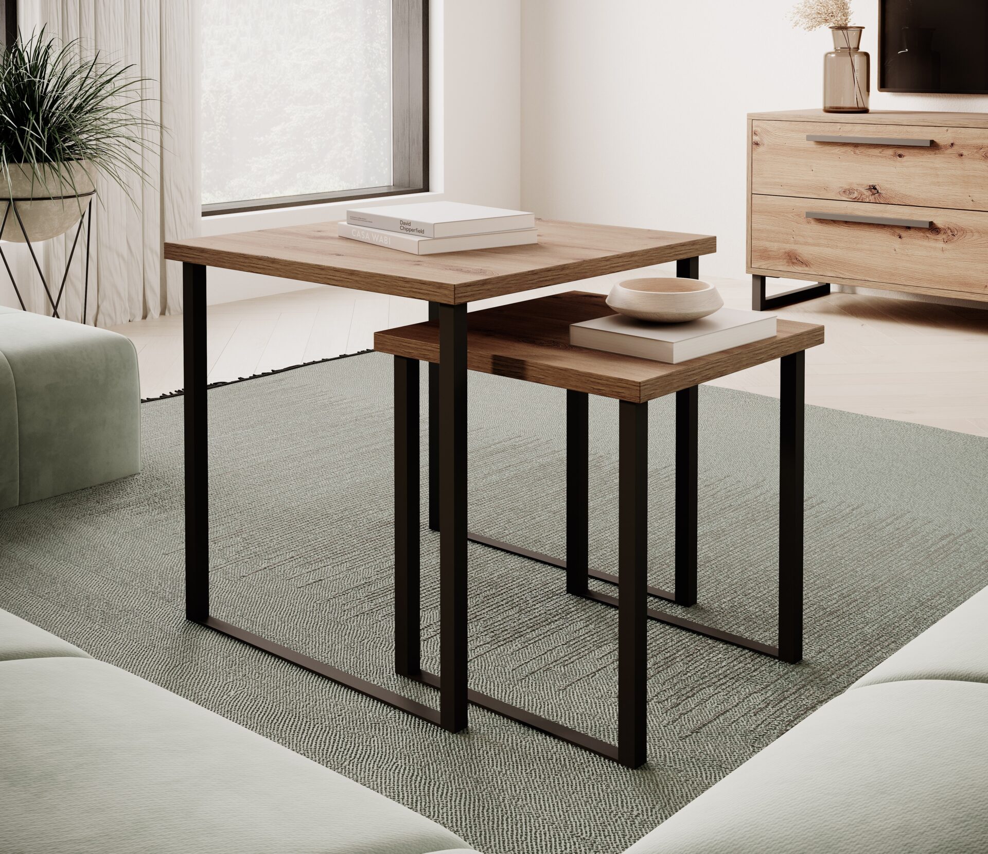 ARIA Artisan/melns ADRK 2-in-1 kafijas galdiņš — 3 attēls