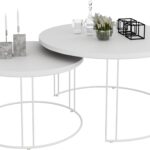 ETTA 2-in-1 kafijas galdiņš, balts, ADRK