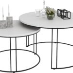 ETTA 2-in-1 kafijas galdiņš, melns/balts, ADRK