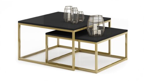 KAMA 2-in-1 kafijas galdiņš, zelta/melns, ADRK