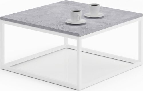 BELTEN kafijas galdiņš 65×65 balts/betons ADRK