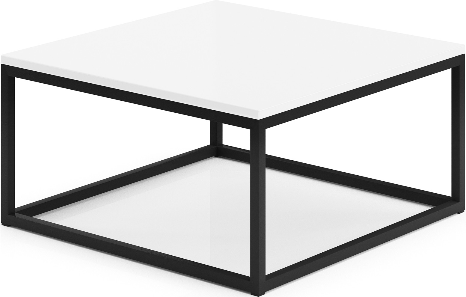 BELTEN kafijas galdiņš 65x65 melns/balts ADRK