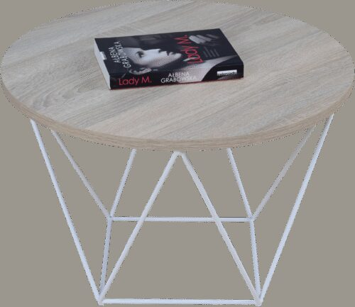 LIAM kafijas galdiņš, balts/Sonoma, ADRK