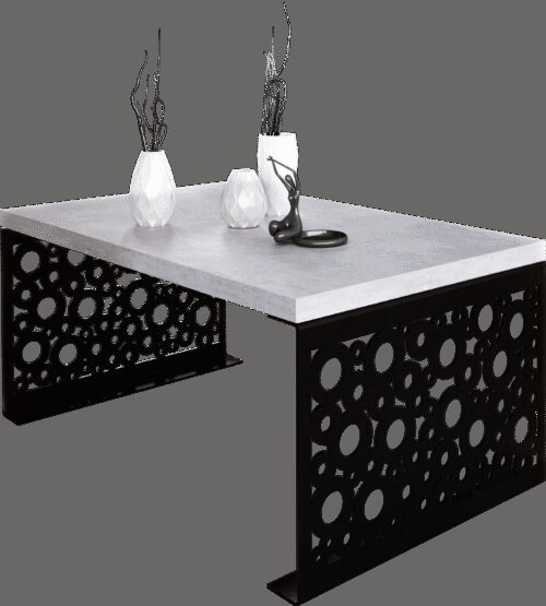 RINA kafijas galdiņš 100×60 melns/betons ADRK