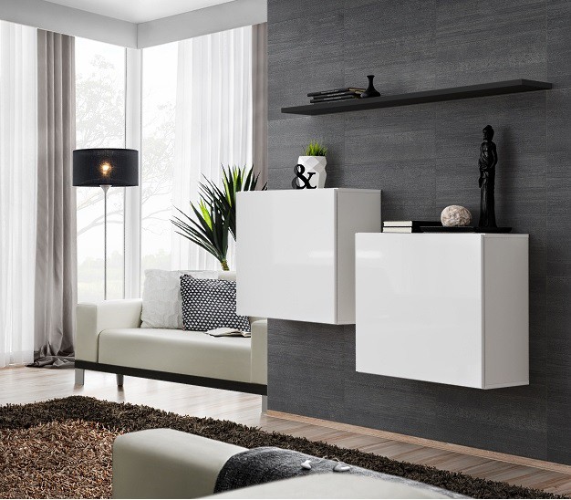 Kumode SWITCH I balts/melns ASM