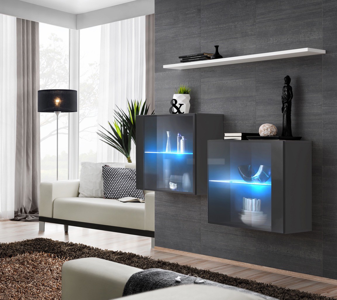 Kumode SWITCH III grafīta/balta ASM