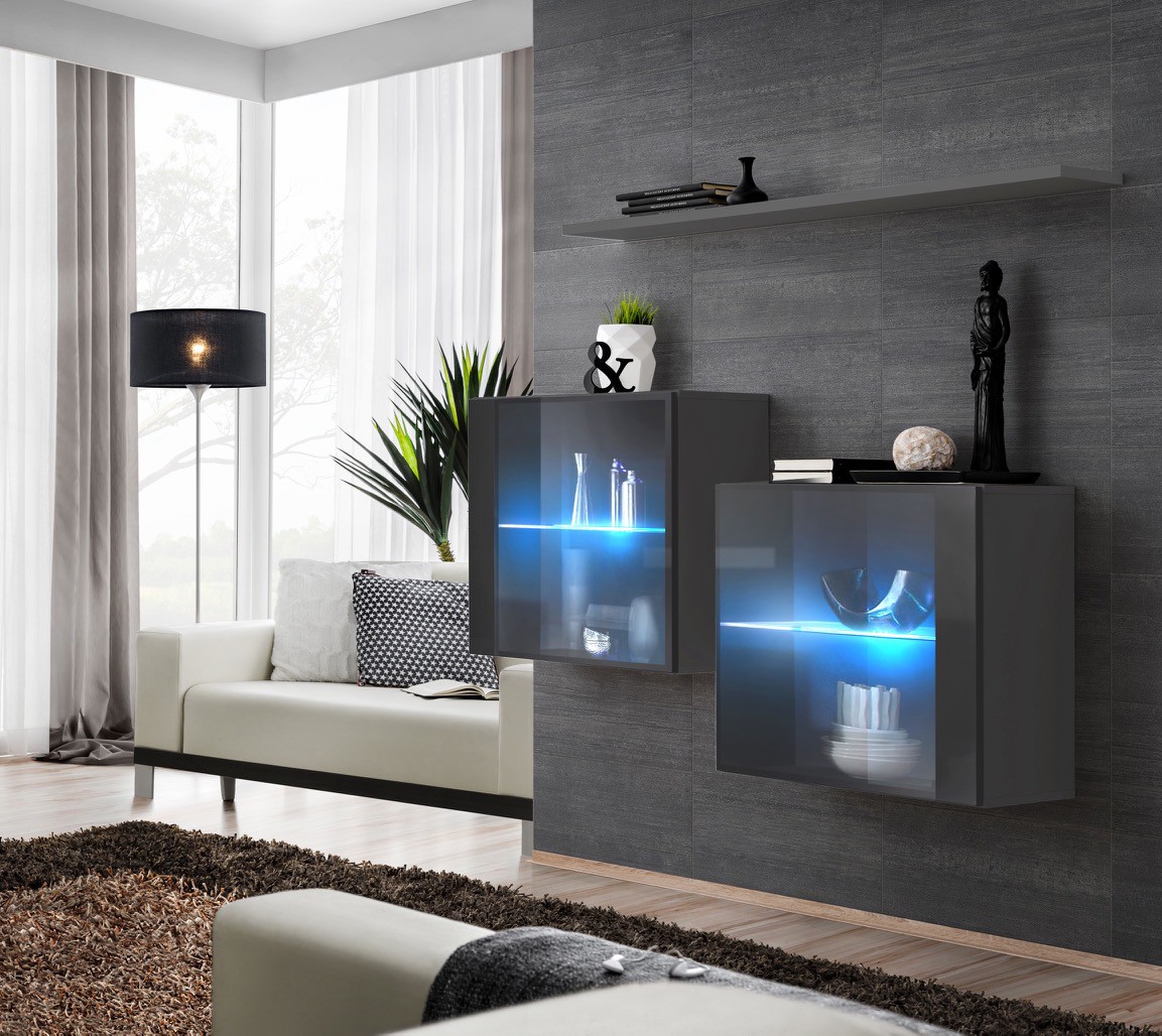 Kumode SWITCH III grafīta krāsā ASM