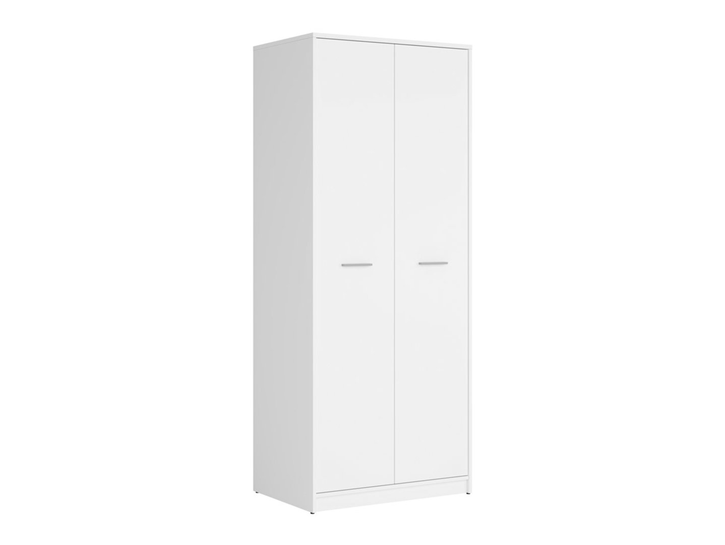 NEPO PLUS divu durvju skapis, 80 cm, balts