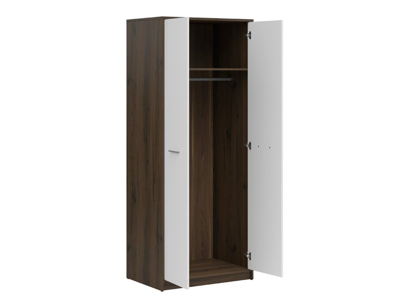 NEPO PLUS divdurvju skapis, 80 cm, cēls ozols/balts — изображение 2